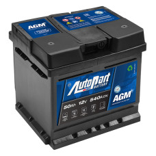 Автомобильный аккумулятор Autopart Galaxy AGM 6СТ-50 (-/+) 12В, 540А