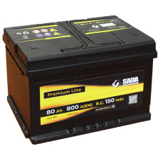 Стартерная батарея 80Аз SADA Premium Line SMF 80Ач, 800А