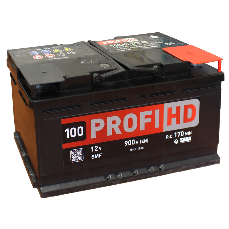 Автомобильный аккумулятор SADA PROFI HD SMF 6СТ-100 (-/+) Евро сада профи 12В 100Ач 900А