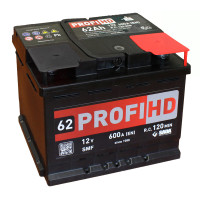 Автомобільний акумулятор SADA PROFI HD SMF 6СТ-62 (-/+) сада профи 12В 62Аг 600А