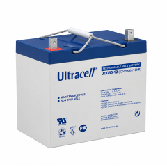 Батарея аккумуляторная Ultracell UCG55-12, 12В, 55Ач,
