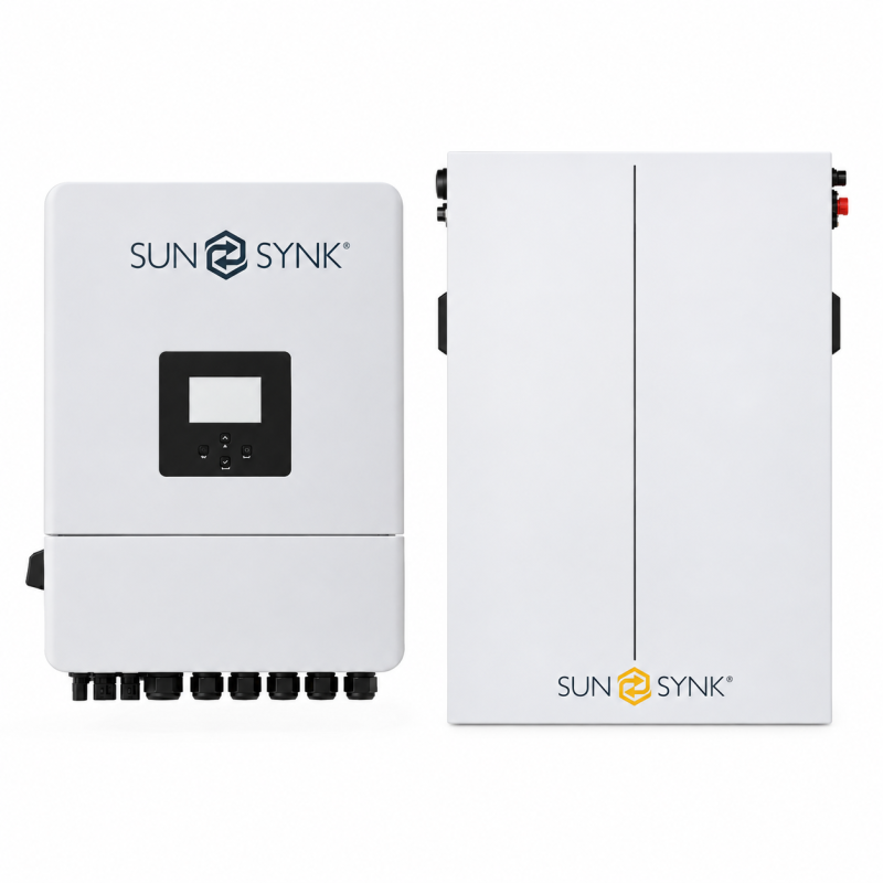 Комплект резервного живлення Sunsynk 8 кВт + акумулятор LiFePO₄ 10,24 кВт·год