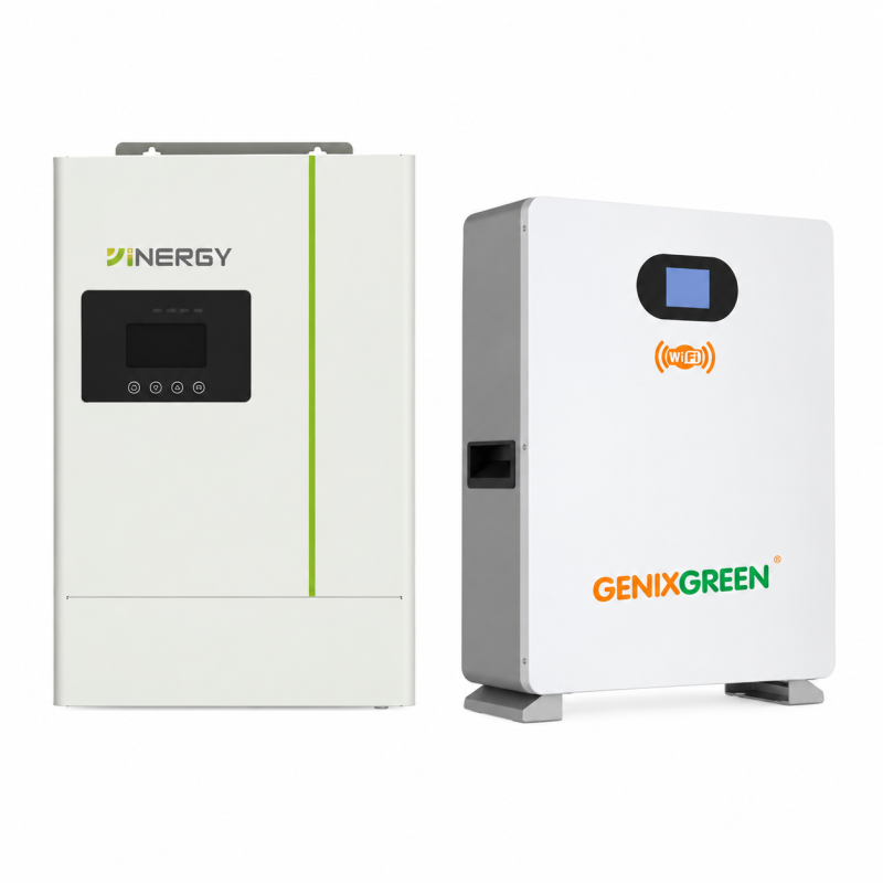  Комплект резервного питания Inergy, 5 кВт, 48В/ GENIXGREEN LiFePO₄ 51,2В 5,12кВт