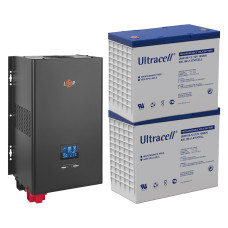 Комплект резервного питания LogicPower 2,5кВт/ 2x Ultracell AGM 12В 155Aч