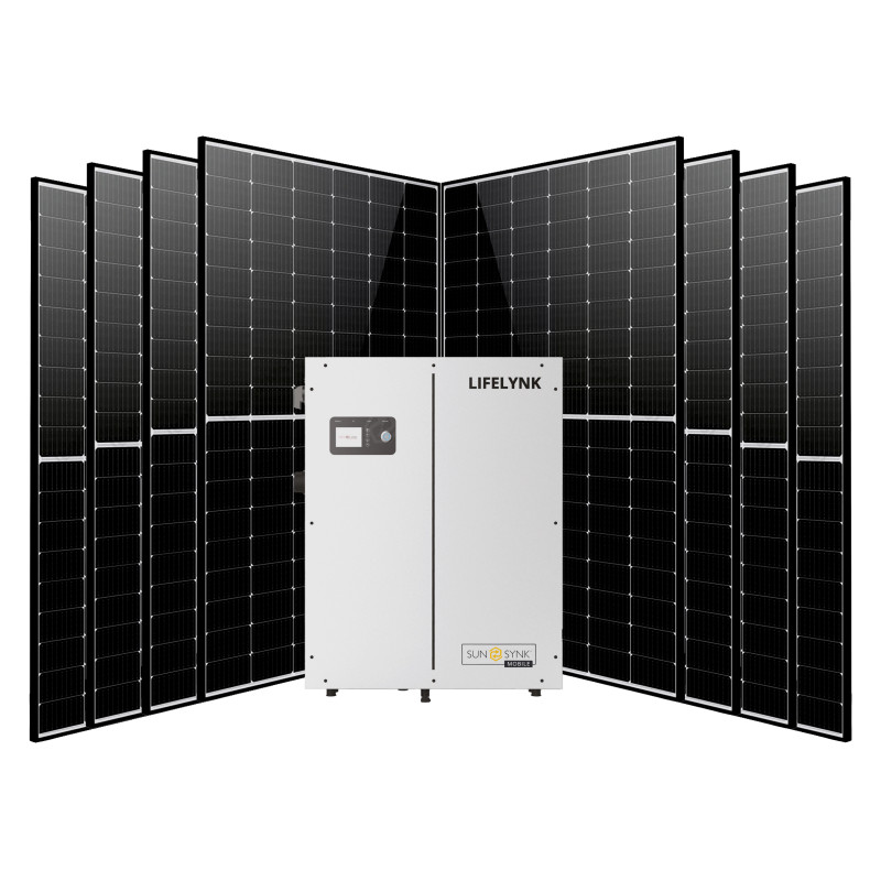 Солнечная электростанция 3,6кВт (SUNSYNK lifelynk X  3,6кВт/  3,84кВт/ 8x DMEGC 465Вт)