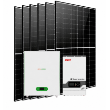 Солнечная электростанция 5,2кВт (MUST 5,2кВт/ Donnergy LFBAT LiFePO4 51,2В 5,12кВт/ 6x DMEGC 450Вт)