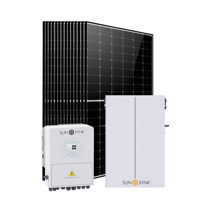 Солнечная электростанция 5,5кВт (SUNSYNK 5,5кВт/ LiFePO4 10,6кВт/ 16x DMEGC 465Вт)
