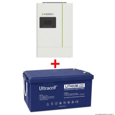 Комплект резервного питания Inergy Dipower 3,6 кВт / Ultracell LiFePO4 24 (25,6) V 200 Ah