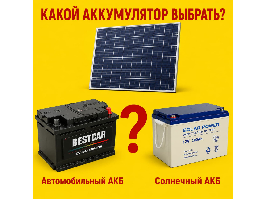 Как выбрать аккумулятор для солнечной электростанции