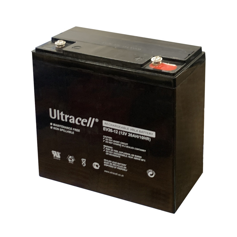 Батарея аккумуляторная Ultracell EV26-12, 12В, 26Ач
