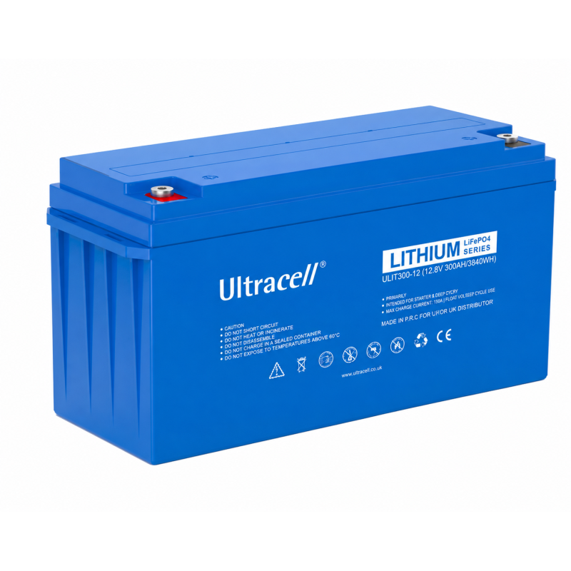 Батарея аккумуляторная Ultracell ULIT300-12 LiFePO₄ 12,8 В 300 А·ч