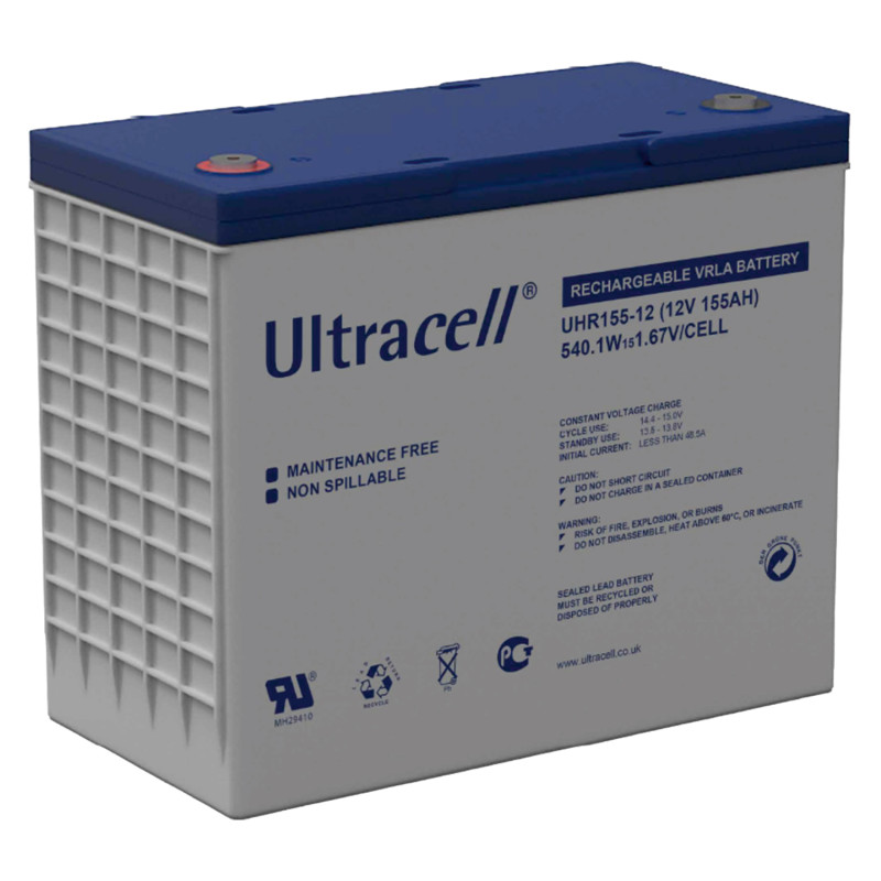 Батарея аккумуляторная Ultracell UHR155-12, 12В, 155Ач, AGM