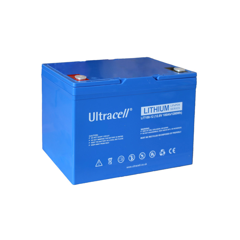 Батарея аккумуляторная Ultracell LiFePO4 12(12.8)V 100Ah/1280Wh (1.28kWh) Grade A STANDARD