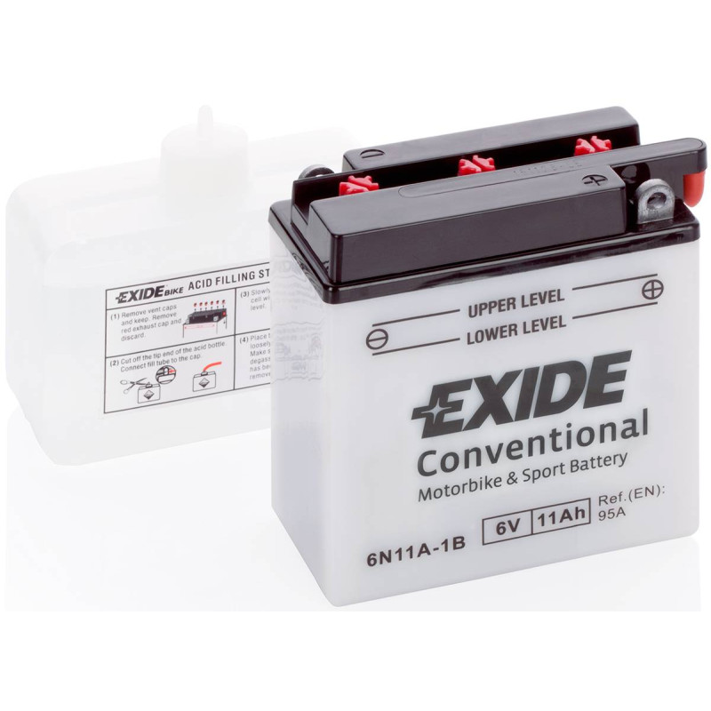 Аккумулятор   11Ah-6v Exide (6N11A-1B) (121х59х131) R, EN95