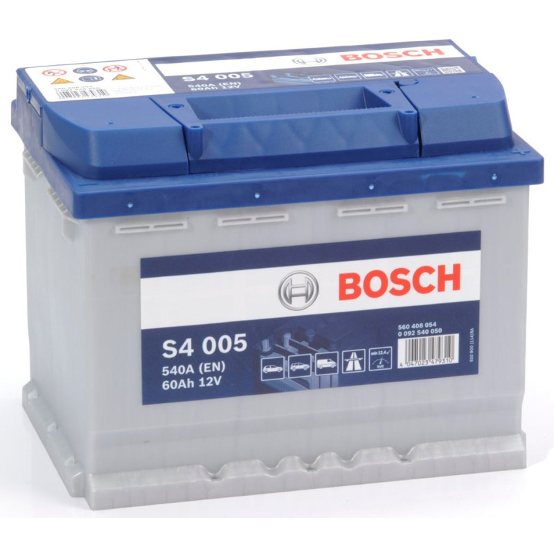 Аккумулятор 6СТ-60A Bosch (S4005), 12V, 60Ah (-/+) Бош евро, 12В, 60Ач, EN540А