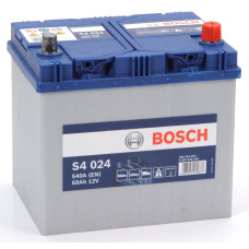 Аккумулятор 6СТ-60A Bosch Asia (S4024),12V, 60Ah (-/+) Бош азия евро, 12В, 60Ач, EN540А