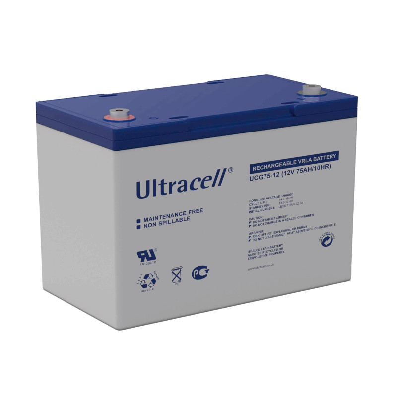 Батарея аккумуляторная Ultracell UCG75-12, 12В, 75Ач,