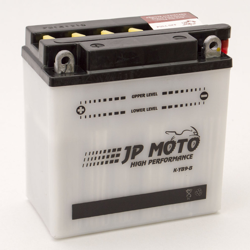 Аккумулятор 9Ah-12v CB9-B (YB9-B) JP MOTO (135х75х139), L, EN100