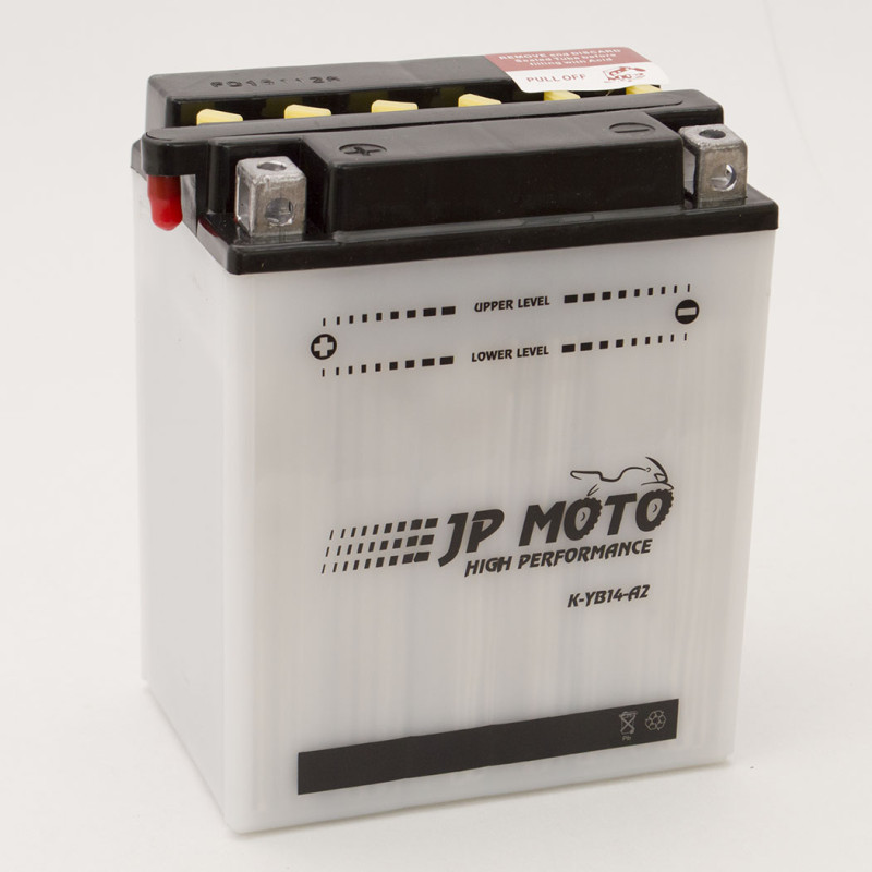 Аккумулятор 14Ah-12v CB14-A2 (YB14-A2) JP MOTO (134х89х166), L, EN185