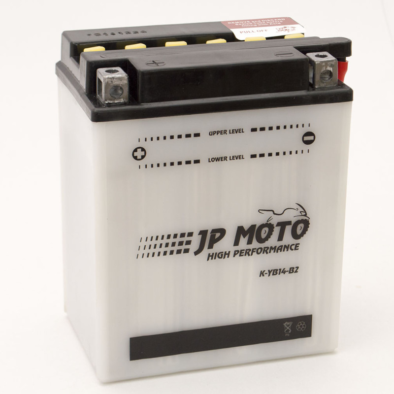 Аккумулятор 14Ah-12v CB14-B2 (YB14-B2) JP MOTO (134х89х166), L, EN185
