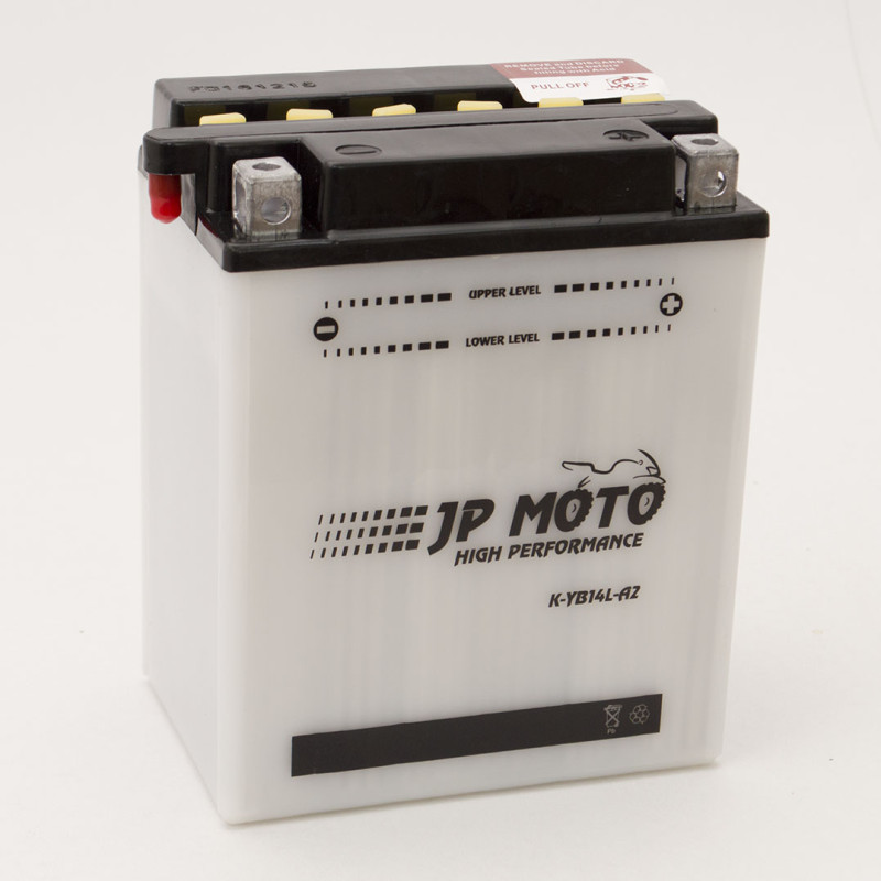 Аккумулятор 14Ah-12v CB14L-A2 (YB14L-A2) JP MOTO (134х89х166), R, EN185