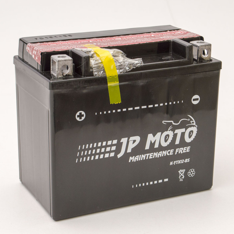 Аккумулятор 10Ah-12v YTX12-BS JP MOTO (150х87х130), L, EN180