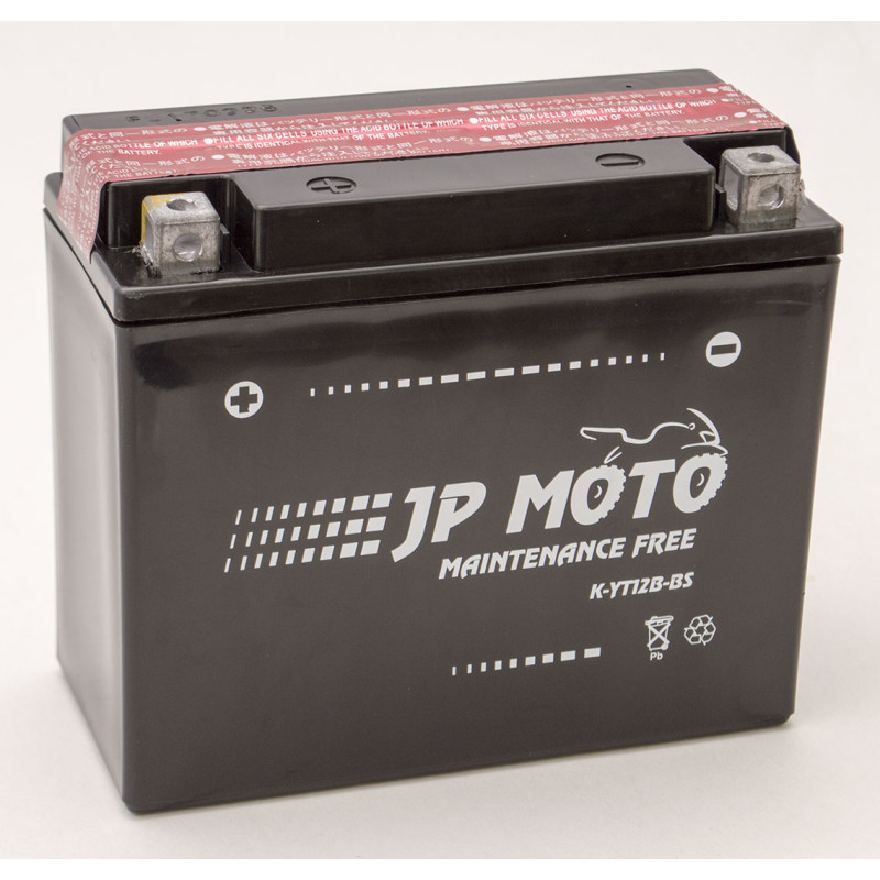 Аккумулятор 10Ah-12v YT12B-BS JP MOTO (150х69х130), L, EN130