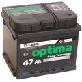 Автомобильный аккумулятор Optima 6СТ-47 (-/+) Евро оптима 12В 47Ач 450А низкий