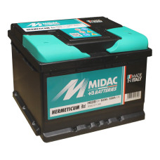 Аккумулятор 6СТ-62A MIDAC HERMETICUM, 12V, 62Ah  (-/+) низкий евро, Мидак Герметикум, 12В, 62Ач, EN570А