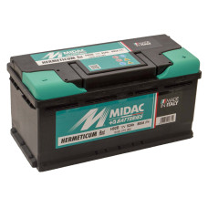 Аккумулятор 6СТ-92A MIDAC HERMETICUM, 12V, 92Ah  (-/+) низкий евро, Мидак Герметикум, 12В, 92Ач, EN800А