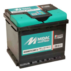 Аккумулятор 6СТ-55 MIDAC HERMETICUM, 12V 55Ah, (+/-), Мидак Герметикум, 12В, 55Ач, EN500А