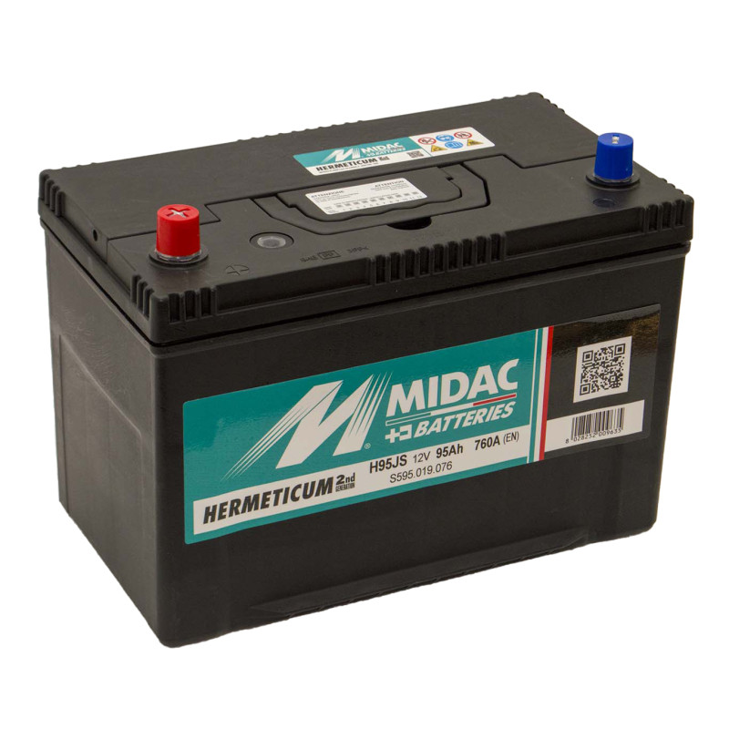 Аккумулятор 6СТ-95A MIDAC HERMETICUM Asia, 12V, 95Ah (+/-), Мидак Герметикум Азия, 12В, 95Ач, EN760А