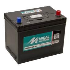 Аккумулятор 6СТ-70A MIDAC HERMETICUM Asia, 12V, 70Ah (-/+) евро, Мидак Герметикум азия, 12В, 70Ач, EN560А