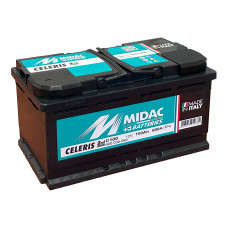 Аккумулятор 6СТ-100A MIDAC CELERIS, 12V, 100Ah (-/+) короткий евро, Мидак Селерис, 12В, 100Ач, EN800А