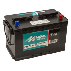 Аккумулятор 6СТ-100A MIDAC FORTIS Asia, 12V, 100Ah (-/+) евро, Мидак Фортис, 12В, 100Ач, EN800А