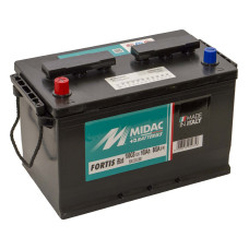 Аккумулятор 6СТ-100A MIDAC FORTIS Asia, 12V, 100Ah (+/-) Мидак Фортис, 12В, 100Ач, EN800А