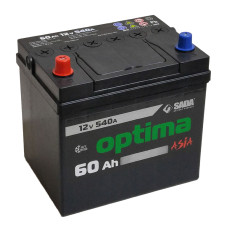 Автомобильный аккумулятор Optima Asia 6СТ-60 (+/-) оптима азия 12В 60Ач 540А