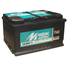 Аккумулятор 6СТ-100A MIDAC CELERIS L, 12V, 100Ah (-/+) евро, Мидак Селерис, 12В, 100Ач, EN830А
