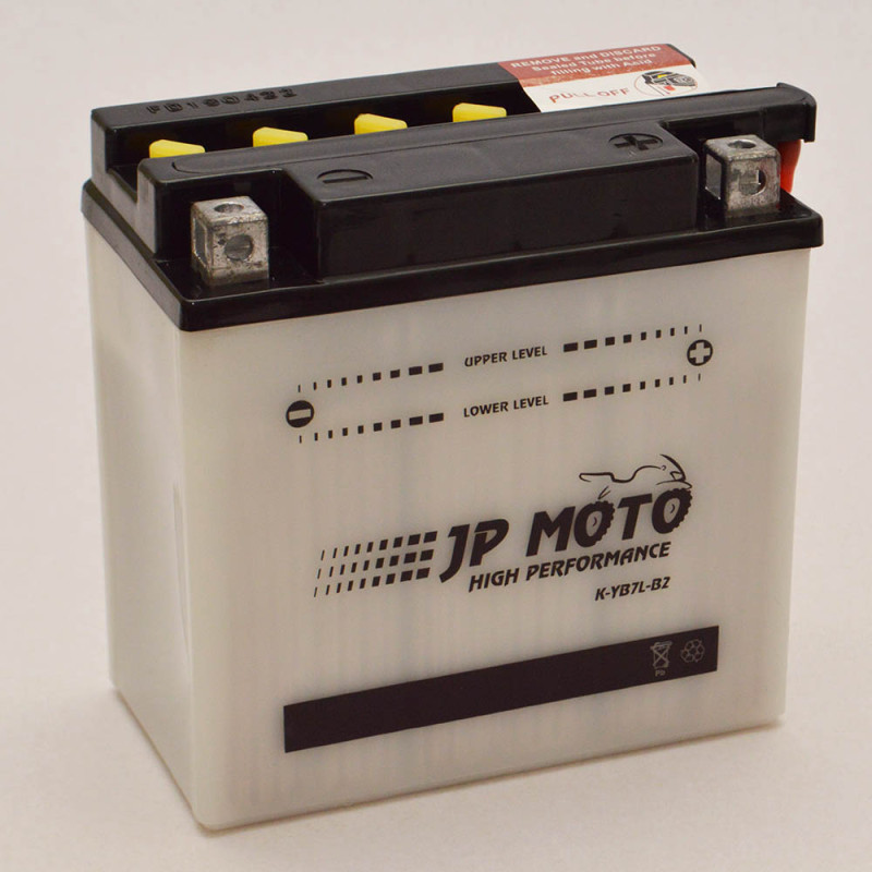 Аккумулятор 8Ah-12v CB7L-B2 (YB7L-B2) JP MOTO (135х75х133), R, EN90