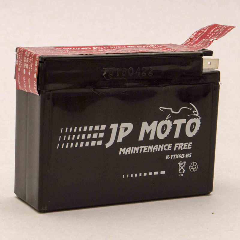 Аккумулятор 2,3Ah-12v YTX4B-BS JP MOTO (113х38х85,5), R, EN40