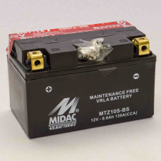 Аккумулятор 8,6Ah-12v MTZ10S-BS (YTZ10-BS) Midac Moto (150х87х93), L, EN130
