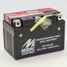 Аккумулятор 10Ah-12v MT12A-BS (YT12A-BS) Midac Moto (150х87х105), L, EN120