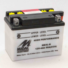 Аккумулятор 4Ah-12v MB4L-B (YB4L-B) Midac Moto (120х70х92), R, EN50