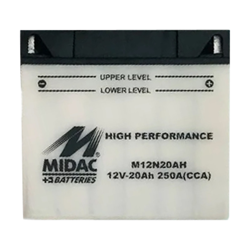 Аккумулятор 20Ah-12v M12N20AH Midac Moto (186х82х171), R, EN250