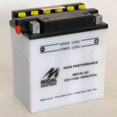 Аккумулятор 11Ah-12v MB10L-A2 (YB10L-A2) Midac Moto (135х90х145), R, EN160