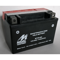 Аккумулятор 8Ah-12v MTX9-BS (YTX9-BS) Midac Moto (150х87х105), L, EN110