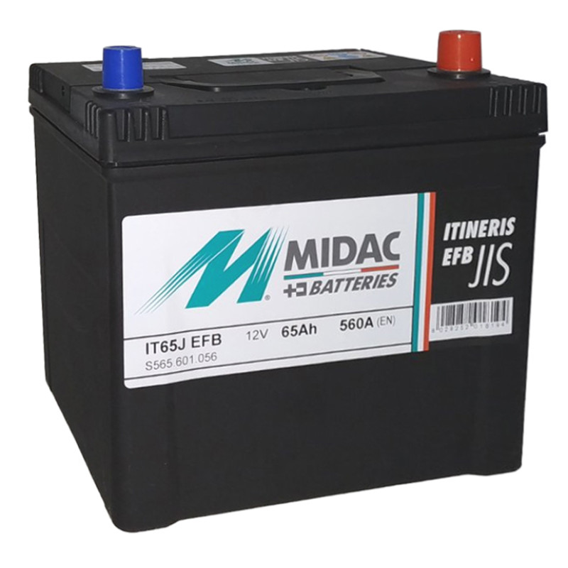 Аккумулятор 6СТ-65A MIDAC ITINERIS EFB- STOP & START Asia, 12V, 65Ah (-/+), EN560А
