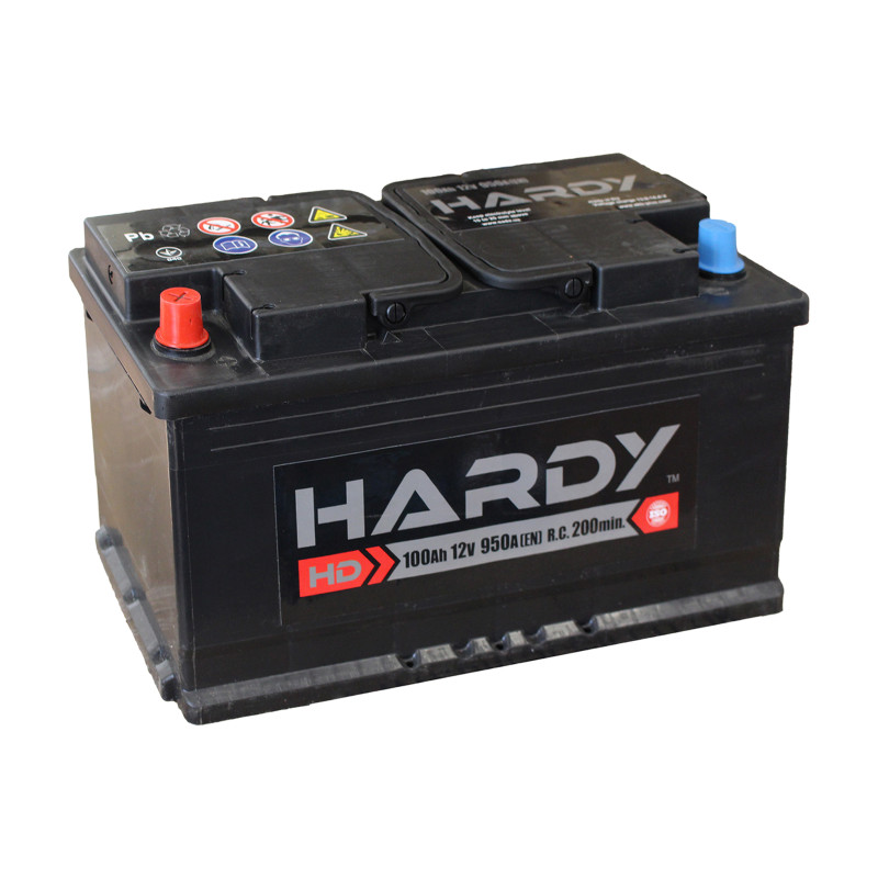 Автомобильный аккумулятор Hardy 6СТ-100 (+/-) 12В 100АH 950А