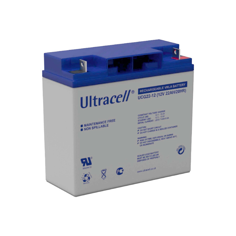 Батарея аккумуляторная Ultracell UCG22-12, 12В, 22Ач,