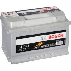 Аккумулятор 6СТ-77A Bosch (S5008), 12V, 77Ah (-/+) Бош евро, 12В, 77Ач, EN780А